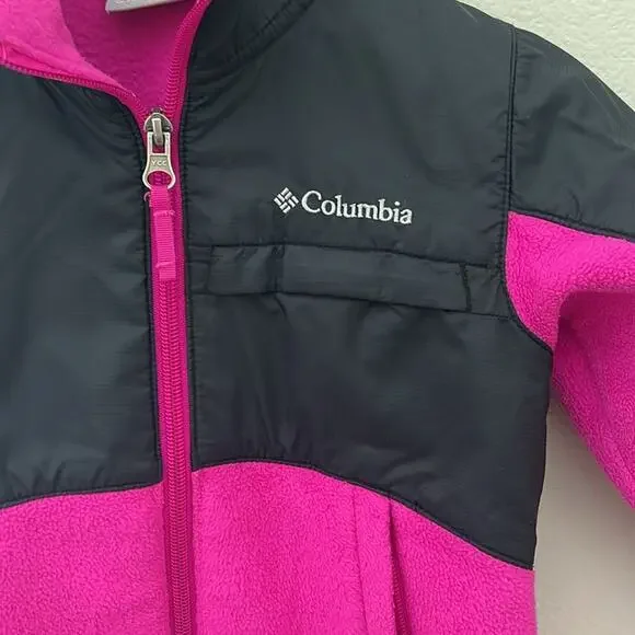 Columbia Girls Overlay‎ Fleece Jacket | XXS - Picture 3 of 8